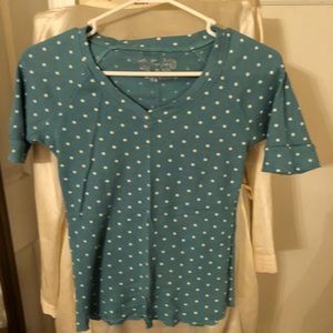 Turquoise Polka Dot Tee